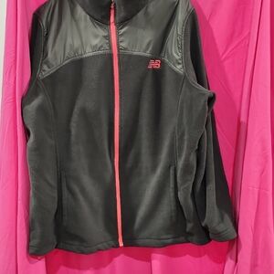 New Balance Women's Black and Hyper Pink Jacket